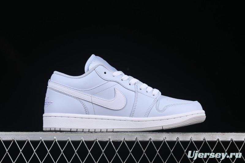 Nike Air Jordan 1 Low Casual Sneakers in Light Blue - FV8486-400