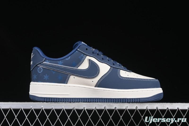 Nike Air Force 1 '07 Low Teddy Bear Collaboration Suede Blue Low-Top Casual Sneakers - KK1988-054