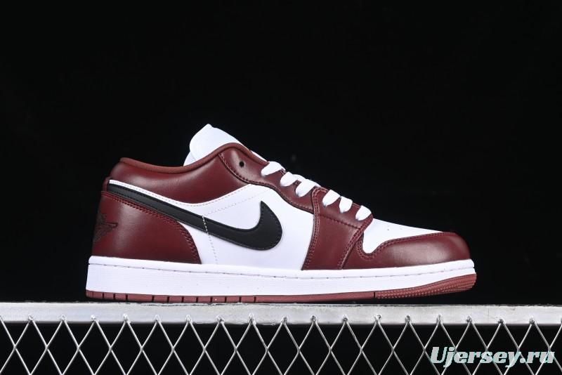 Nike Air Jordan 1 Low AJ1 White University Red Casual Sneakers - HF3148-102
