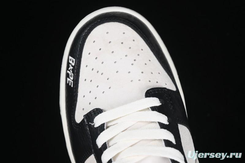 Nike SB Dunk Low BAPE Collaboration Splatter Pig Eight White Hook Anniversary High-End Custom Low-Top Casual Sneakers - DJ2024-053