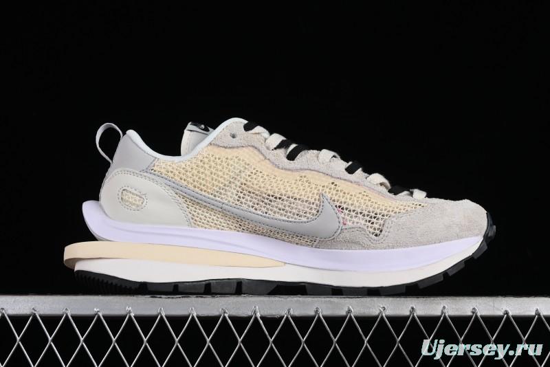 Nike Sacai VaporWaffle 3.0 Deconstructed Sneakers with Overlapping Swoosh and Dual Tongue - CV1363-101