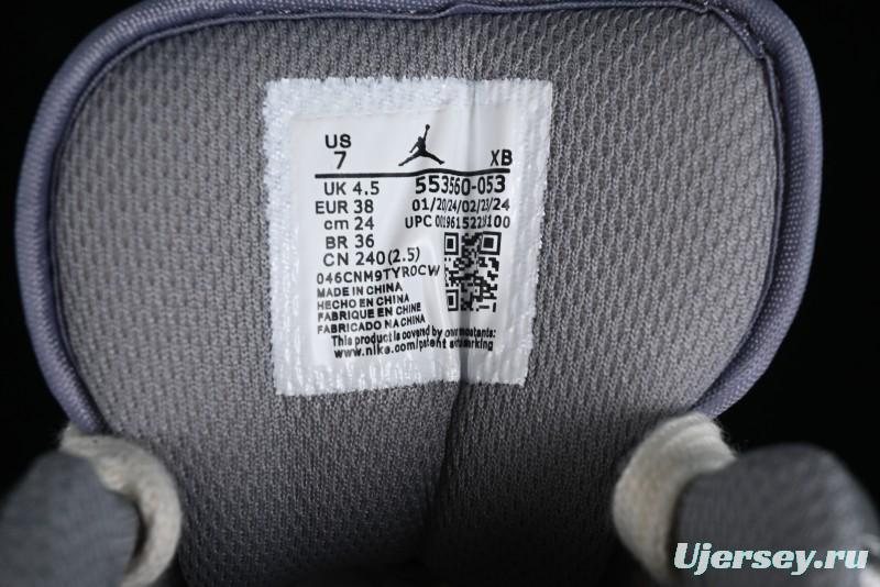 Nike Air Jordan 1 Low AJ1 Panda Prank Modern Gray Floral Low-Top Casual Sneakers - 553560-053