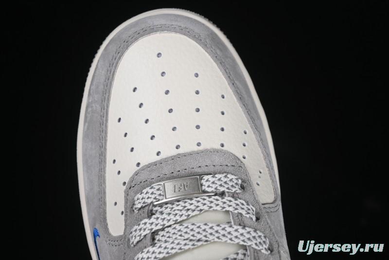 Nike Air Force 1 '07 Low The North Face Collaboration Grey Blue Swoosh Casual Shoes - XZ6188-745