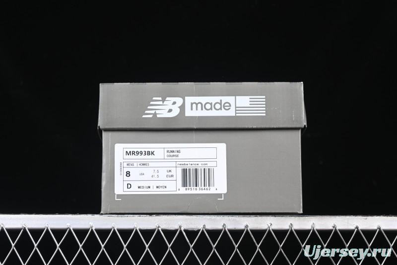 New Balance Made In USA M993 Series Classic Retro Casual Running Shoes - MR993BK