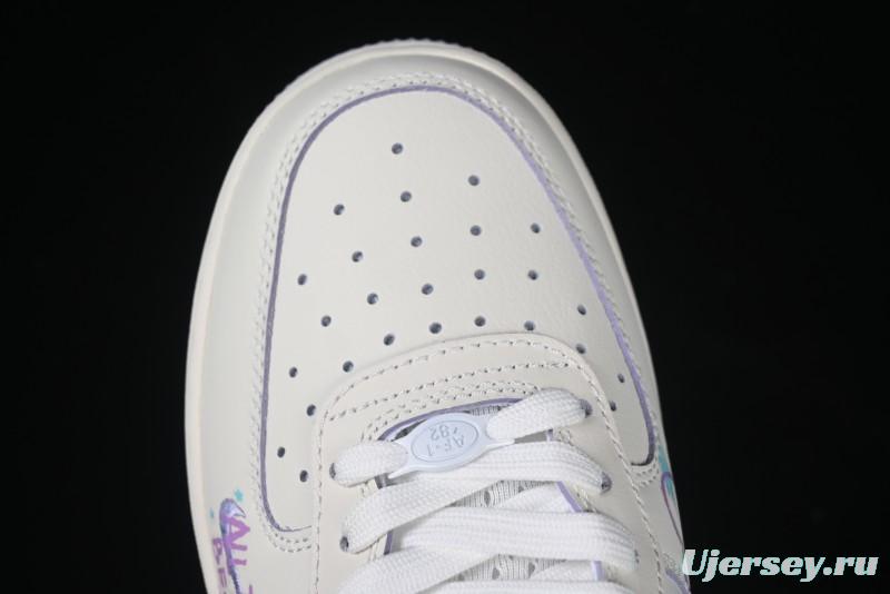Nike Air Force 1'07 Low Casual Sneakers Purple Butterfly - FB1839-213