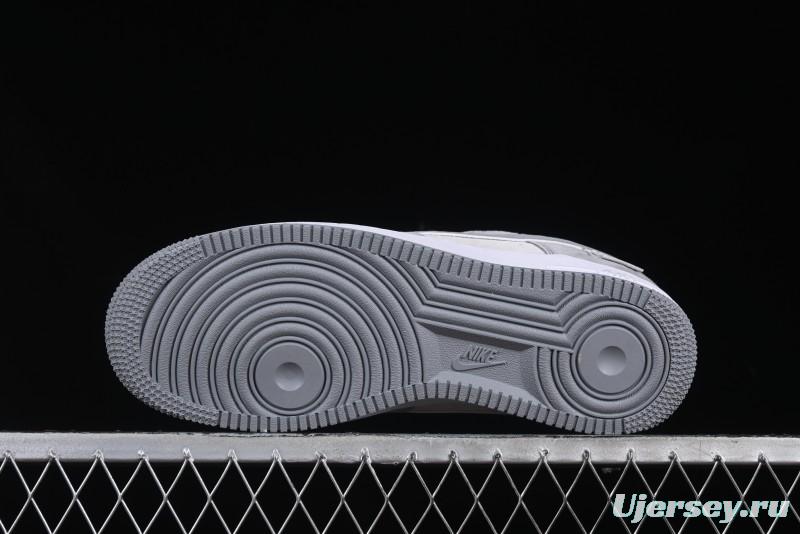 Nike Air Force 1 '07 Low Chrome Hearts Collaboration Silver Grey Low-Top Casual Sneakers - FZ0188-032