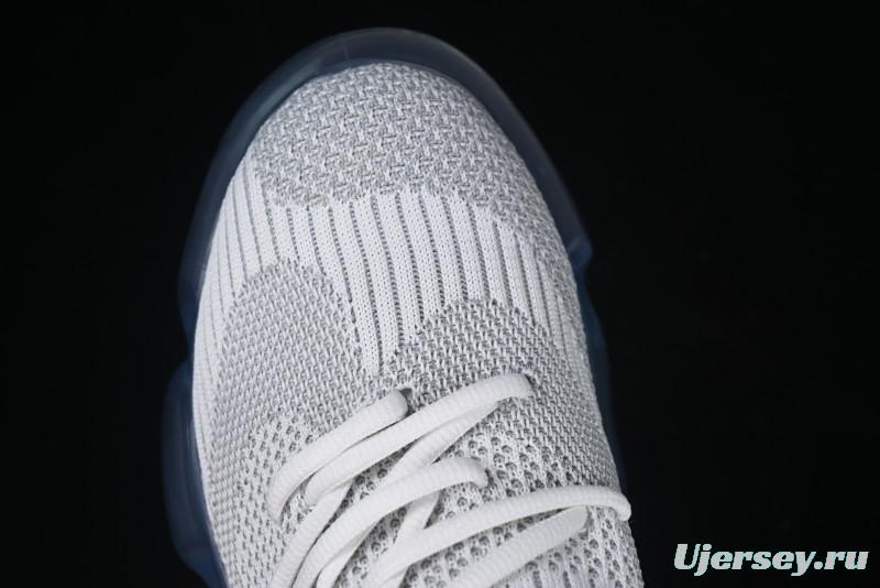 Grounds Bubble High Platform Sneakers White Gray - AJE5