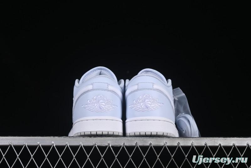 Nike Air Jordan 1 Low Casual Sneakers in Light Blue - FV8486-400
