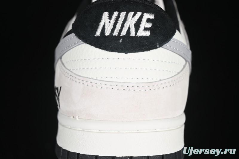 Nike SB Dunk Low Stussy Collaboration Grey Pig Suede Anniversary Custom Low-Top Casual Skate Shoes - DJ2024-061