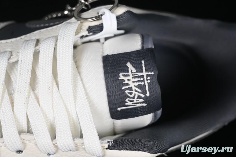 Nike Air Force 1 '07 Low Stussy Collaboration - Light Grey Triple Swoosh Low-Top Casual Sneakers - KK1988-037