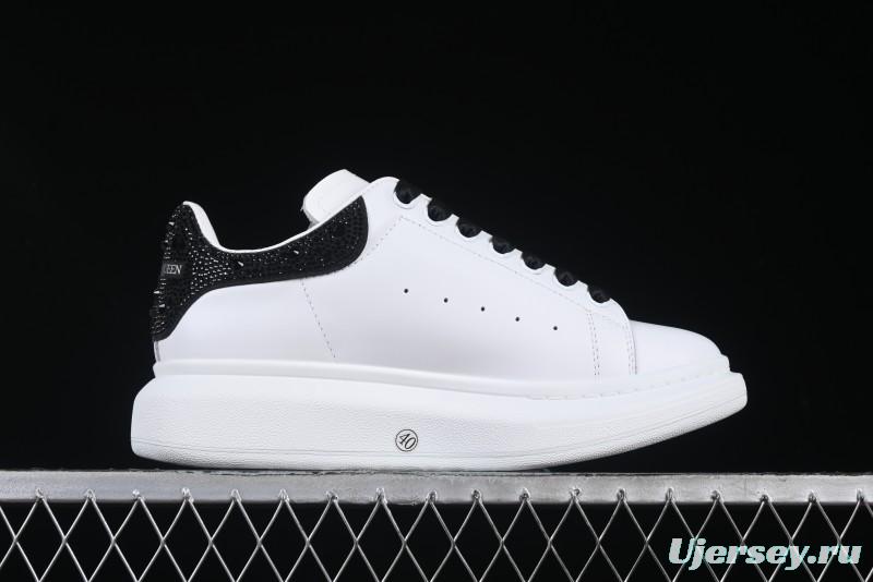 Alexander McQueen Oversized Sneakers with Black Suede Heel Detail - D.E5