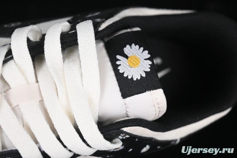 Nike SB Dunk Low Lightning Collaboration Daisy Black Check Anniversary Customized Low-Top Casual Sneakers - DJ2024-069