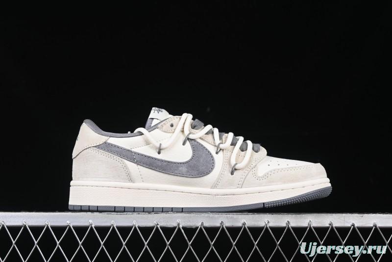 Nike Travis Scott x Fragment Design x Air Jordan 1 Low OG SP AJ1 Stussy Collaboration - DM9288-004