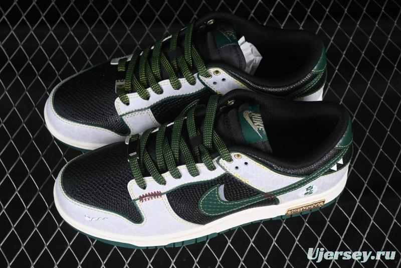 Nike SB Dunk Low Year of the Snake Limited Edition Anniversary Custom Low-Top Casual Sneakers - GB1220-006