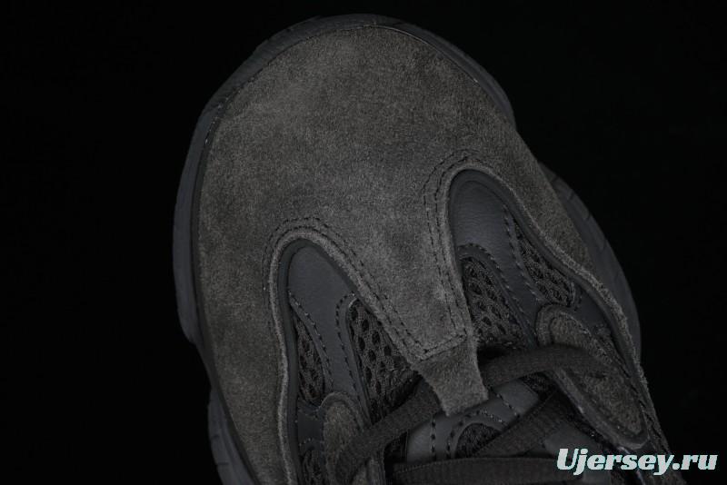 Adidas Yeezy 500 Black Casual Running Shoes - F36640