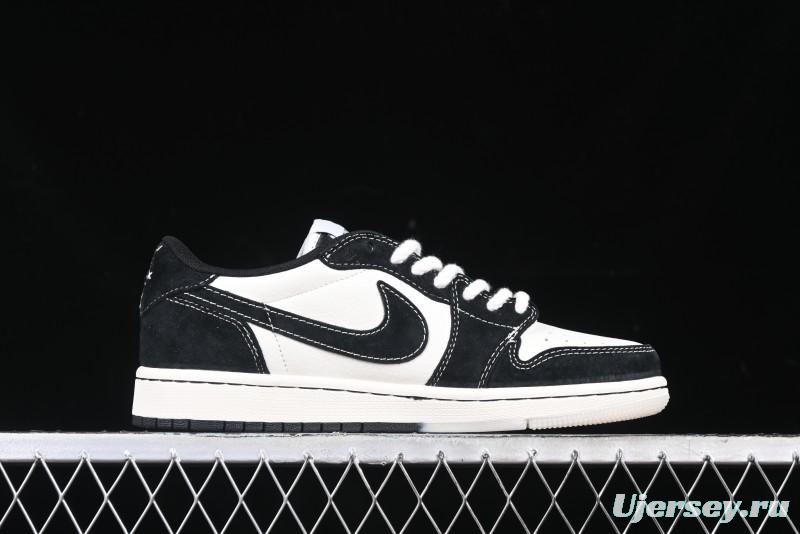 Nike Travis Scott x Fragment Design x Air Jordan 1 Low OG SP AJ1 Collaboration Sneakers - SJ2086-138