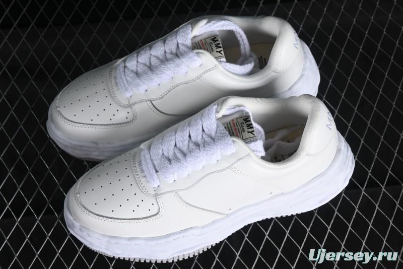 Wayne Original Sole Leather Low Sneaker with Deconstructed Ice Cream Sole - MMY