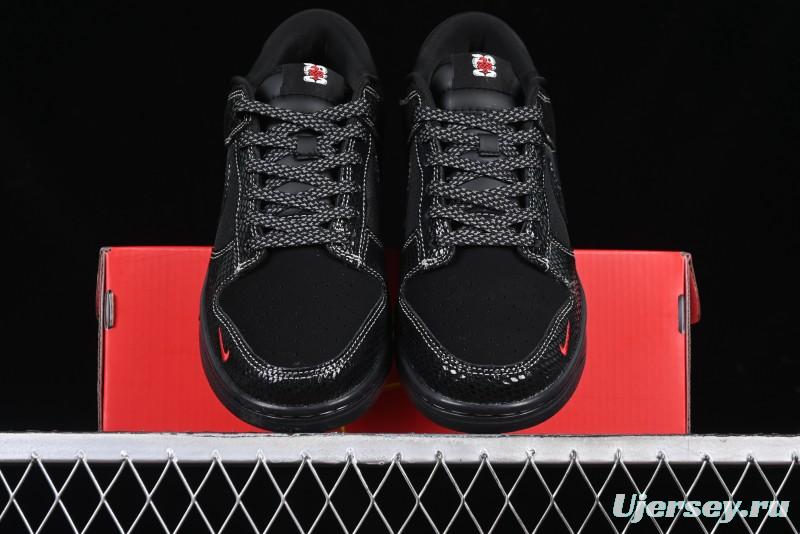 Nike SB Dunk Low Year of the Snake Limited Edition - Black Snake Anniversary High-End Custom Low-Top Casual Sneakers - CH8311-233