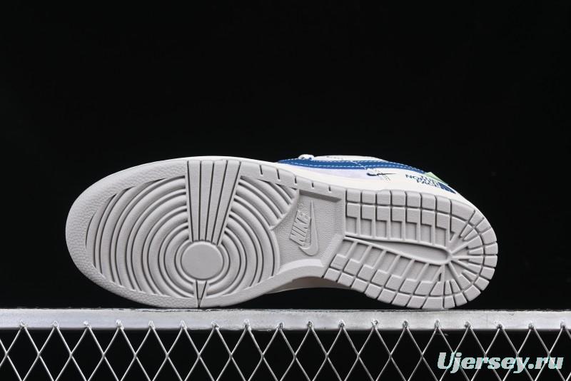 Nike SB Dunk Low The North Face Collaboration Anniversary Edition Customized Low-Top Casual Skate Shoes - DM6868-040