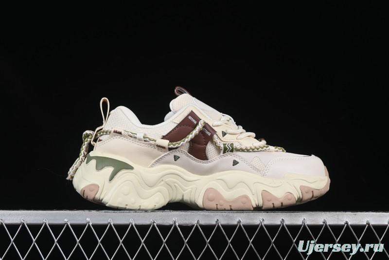 Fila Fusion Retro Mars Running Shoes with Lace-Up Design and Cushioned EVA Midsole - F12W432101FTP