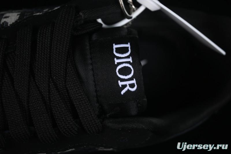 Nike Air Force 1 '07 Low Dior Collaboration Black Gum Knit Casual Sneakers - KK1988-058