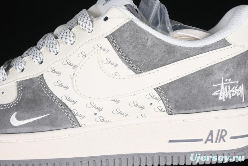 Nike Air Force 1 '07 Low Stussy Minimalist Grey Low-Top Casual Sneakers - XZ6188-672