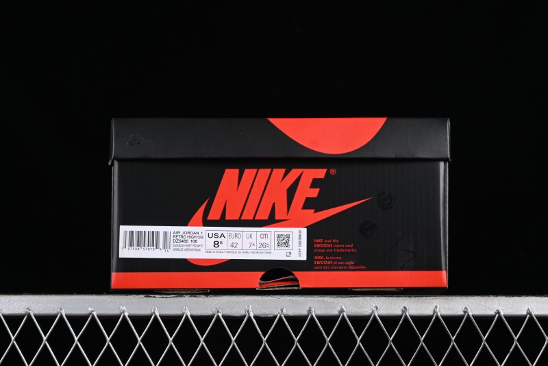 Nike Air Jordan 1 High OG "Black Toe Reimagined" Retro Basketball Shoes - DZ5485-106