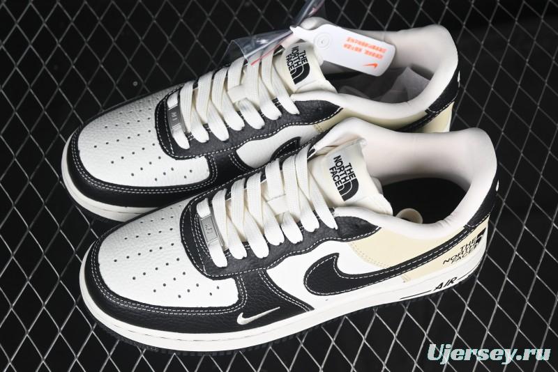 Nike Air Force 1 '07 Low The North Face Collaboration - Black Leather Low-Top Casual Sneakers - CH6336-513