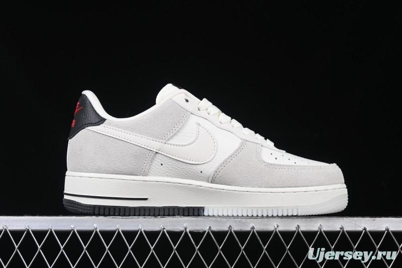 Nike Air Force 1 '07 Low Supreme Collaboration - Beige Grey Woven Label Casual Sneakers - CH6336-517
