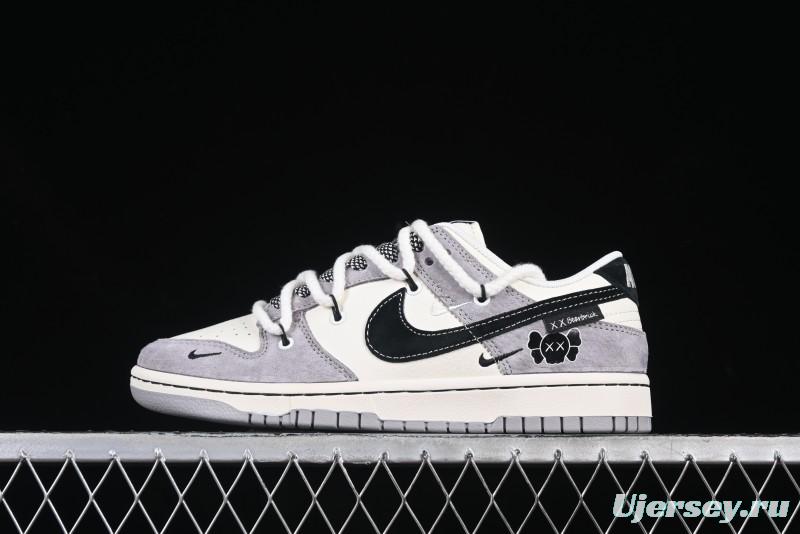 Nike SB Dunk Low Kaws Collaboration Strap Pig Eight Black Hook Anniversary High-End Custom Low-Top Casual Skate Shoes - YX5066-245