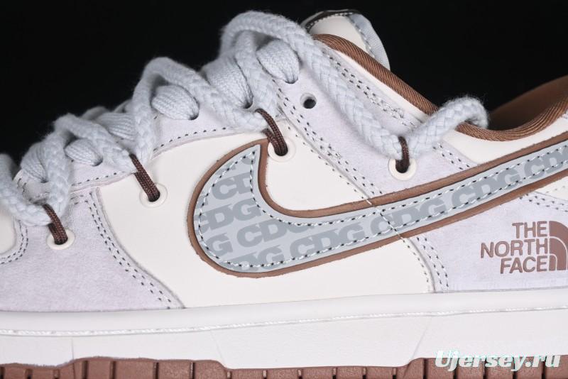 Nike SB Dunk Low The North Face x CDG Collaboration Anniversary Edition Custom Low-Top Casual Sneakers - XX3168-110