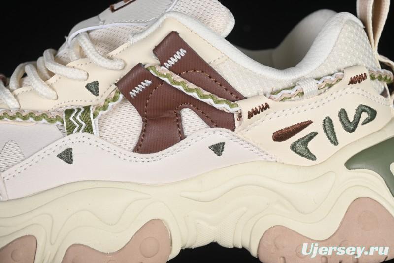 Fila Fusion Retro Mars Running Shoes with Lace-Up Design and Cushioned EVA Midsole - F12W432101FTP