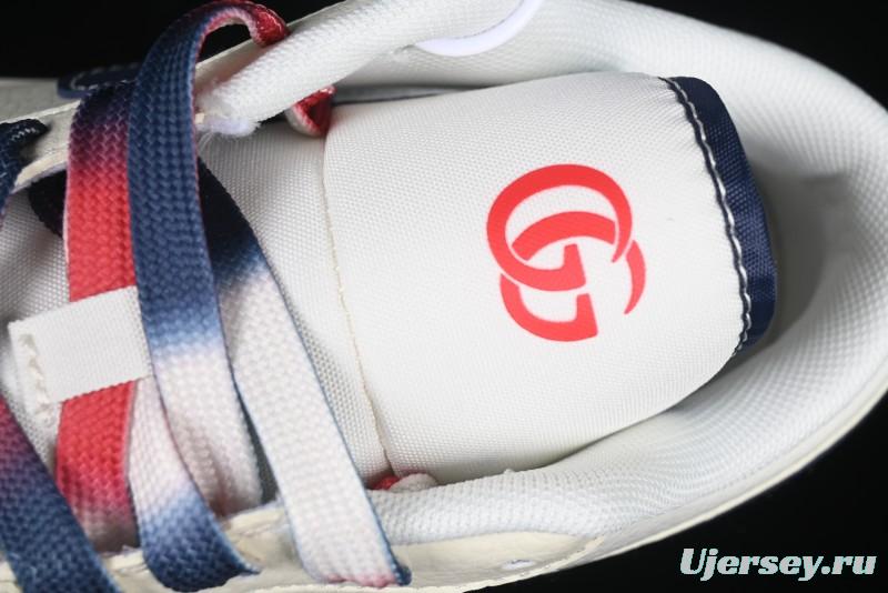 Nike Air Jordan 1 Low AJ1 Gucci Collaboration Beige Blue Swoosh Retro Basketball Shoes - FC1688-198