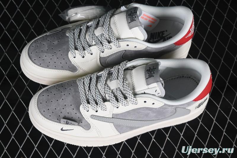 Nike Travis Scott x Fragment Design x Air Jordan 1 Low OG SP AJ1 Low Top Casual Sneakers - SJ2068-130