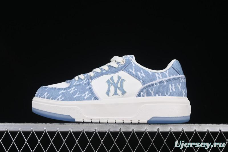 New York Yankees Chunky Liner Mid Denim Monogram Sandals with Thick Sole - 3ASXS015N50BLS