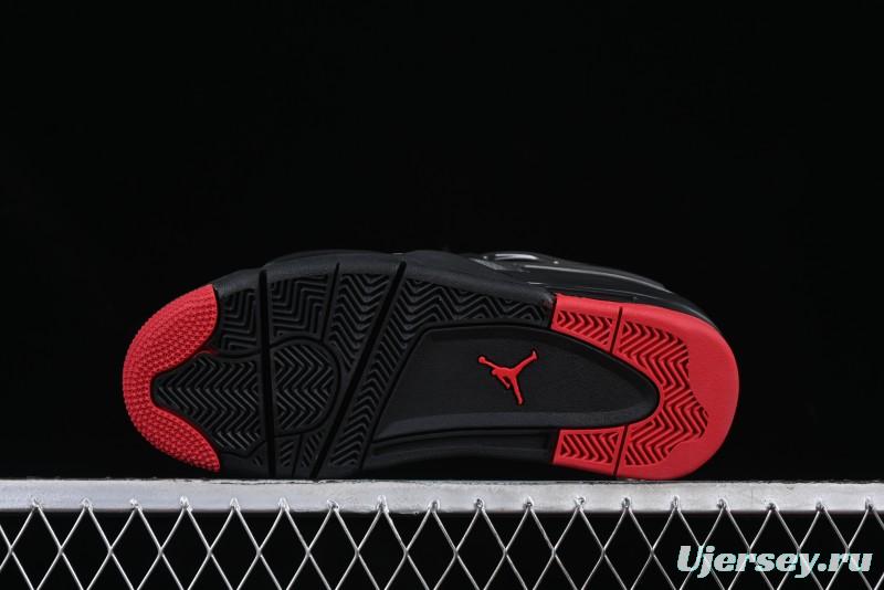 Nike Air Jordan 4 Remastered Sneakers with Textile Mesh, Leather and Suede Upper - FQ7939-060