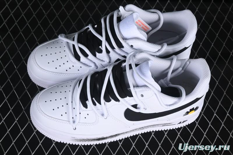 Nike Air Force 1'07 Low Custom 2D Daisy Graffiti Hand-Painted Casual Sneakers - CK0316-060
