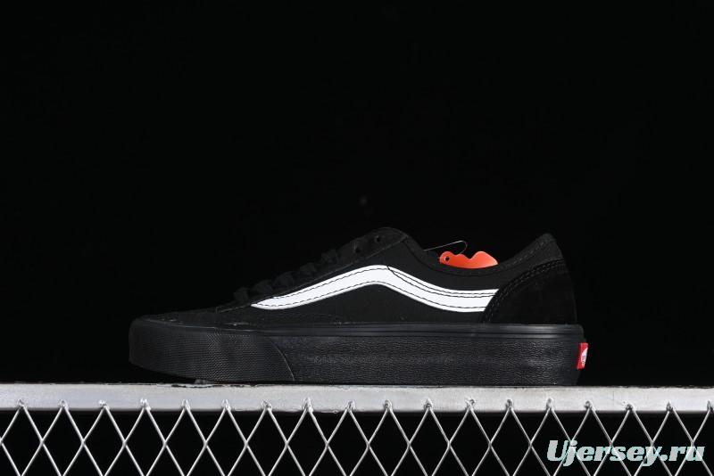 Vans Style 36 SF All Black Skate Shoes with Killer Whale Half-Toe Cap Design - VN0A3MVLB8C