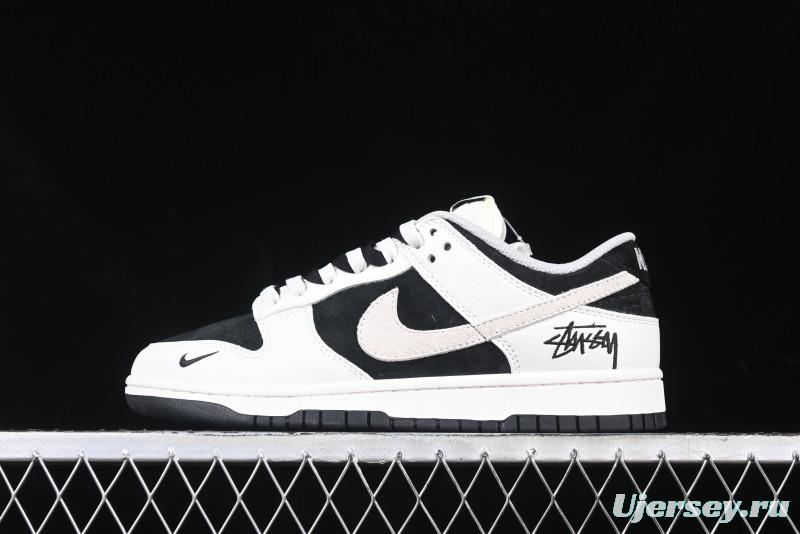 Nike SB Dunk Low Stussy Collaboration - High-End Custom Anniversary Edition Low-Top Casual Skate Shoes SF1029-402