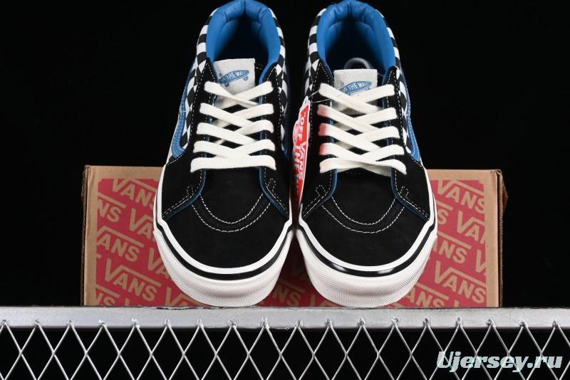 Vans SK8-Mid x Liberaiders Origami Checkerboard Mid-Top Casual Skate Shoes - VN0A3TKNQXH