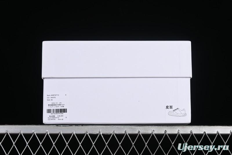 Wayne Original Sole Leather Low Sneaker with Deconstructed Ice Cream Sole - MMY