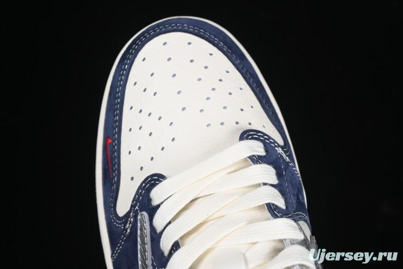 Nike Travis Scott x Fragment Design x Air Jordan 1 Low OG SP AJ1 Retro Sneakers - DM9288-008