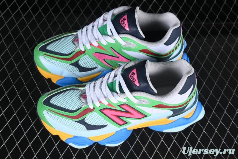 New Balance 9060 Retro Casual Running Sneakers with ABZORB Cushioning Technology - U9060NBN