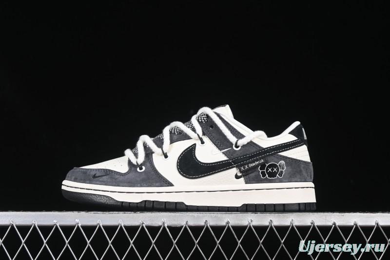 Nike SB Dunk Low Kaws Collaboration Strap Pig VIII Black Hook Anniversary High-End Custom Low-Top Casual Sneakers - YX5066-246