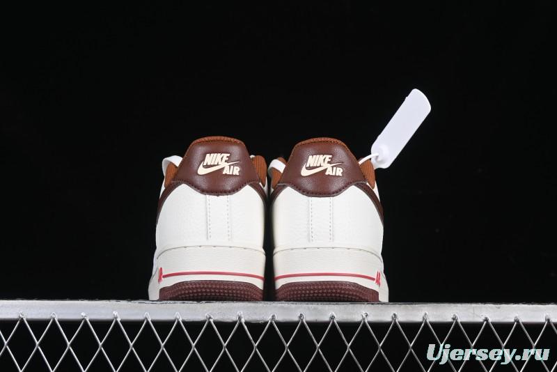 Nike Air Force 1 '07 Low Casual Sneakers with Full-Length Air Cushion - HQ7027-100