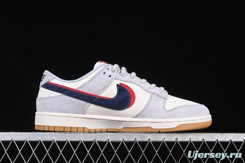Nike SB Dunk Low UN Collaboration Anniversary Edition Custom Lifestyle Sneakers with Black Swoosh and Gum Sole - DM6868-032