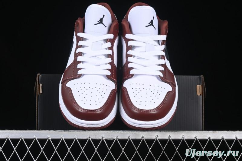 Nike Air Jordan 1 Low AJ1 White University Red Casual Sneakers - HF3148-102
