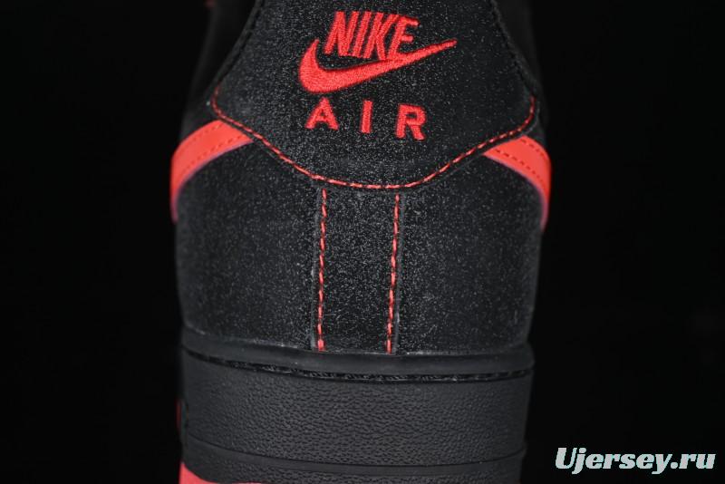 Nike Air Force 1 '07 Low Casual Sneakers in Heartbeat Orange with Full-Length Air Cushion - DF0188-015