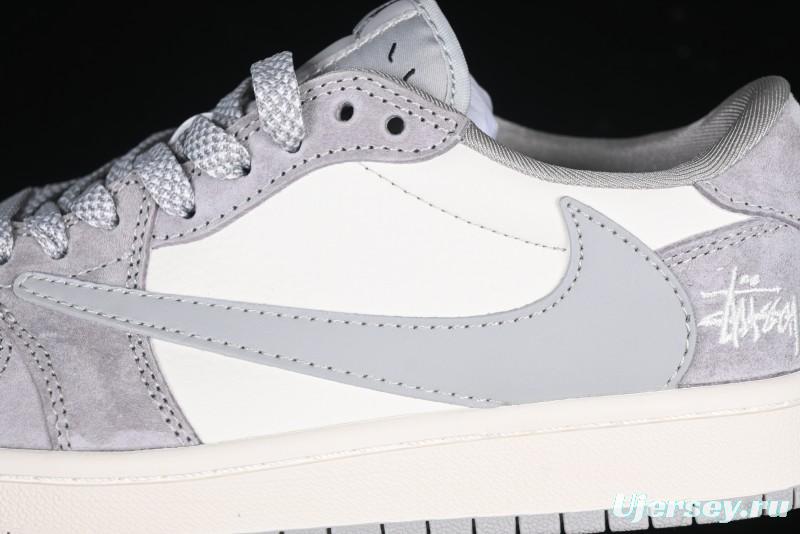 Nike Travis Scott x Fragment Design x Air Jordan 1 Low OG SP AJ1 Retro Sneakers - SJ2068-132