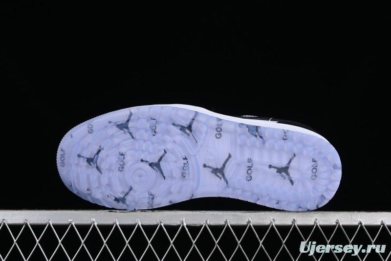 Nike Air Jordan 1 Low Golf AJ1 Golf Shoes with Laser Leather Black Double Hook - FZ4159-100